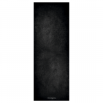 Коврик для йоги Чёрный Эгойога (Black Egoyoga), микрофибра/каучук 183х66х0,3 см.