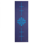 Коврик для йоги Leela «Yantra» 183х60х0.45 см, темно-синий