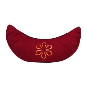  Фото - Подушка для медитации (полумесяц) «Амрита» бордовый